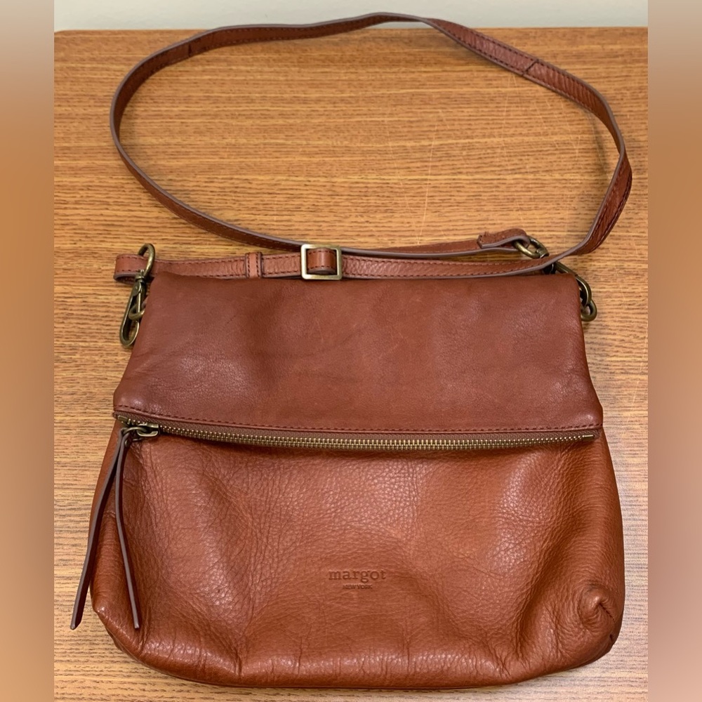 Margot Brown Leather Crossbody Bag